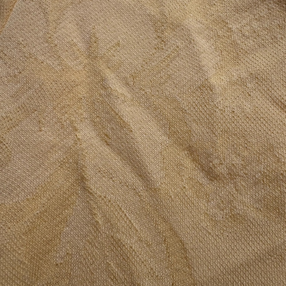 Basic Editions Yellow Textured Polo - Picture 4 of 4